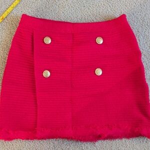 Jcrew Red Buttoned Women's Skirt